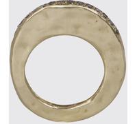 ROSA MARIA Chromed Silver Ring with Set Stones - Size: 54 - female
