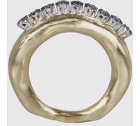 ROSA MARIA Silver Ring with Set Diamonds - Size: 55 - female