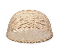 ValueLights | Natural Bamboo Dome Lampshade Handmade Easy Fit Pendant Ceiling Light Shade LED Bulb Included | Shades & Home Improvements Essential | 400cm Shade Width