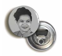 Rosa Parks Bottle Opener Fridge Magnet (Circular 2.3inch / 59mm Diameter)