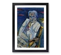 Rosa Schapire by Walter Gramatte Framed Print | A2 Black Framed Wall Art | Ready to Hang | Modern Nature Picture | Living Room Bedroom Lounge Office