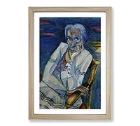 Rosa Schapire by Walter Gramatte Framed Print | A2 Oak Framed Wall Art | Ready to Hang | Modern Nature Picture | Living Room Bedroom Lounge Office