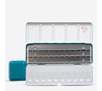 Rosa : Watercolour Paint : Empty Metal Case : 21 Full Pans : Turquoise