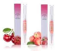 Rosarden Cuticle Oil Pen for Nail Care, Nail Oil Pen with Natural Ingredients Revitalize Pen Gel Manicure Pedicure for woman(Various flavor） (Cherry + Peach), 2 Count (Pack of 1)