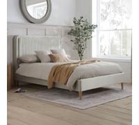 Rosario - Double - Low Foot-End Bed - Warm Stone - Fabric - 4ft6 - Happy Beds