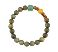 Rosary Beads， Green Sandalwood Play String, Wooden Beads Men And Women with The Same Couple Bracelet