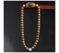 Rosary Beads，Unisex Sandalwood Old Beads Rosary Bracelet, Tibetan Buddhism Wooden Meditation Bracelets