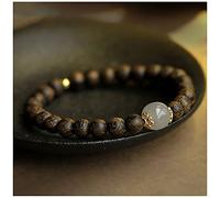 Rosary Beads，Unisex Vietnam Agarwood Bead Bracelet Sandalwood Beads Prayer Meditation Buddhist Rosary Mala Bracelets(Brown)