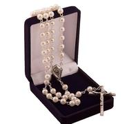 Rosary Cream Pearl Beads. Perfect Holy Communion Gift. Confirmation Gift. Baptism Gift. Catholic Beads. Our Lady Beads.