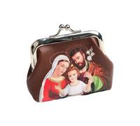 Rosary Jewelry Box Religious Trinket Storage Holder Case Religious Trinket Box Coin Purses Rosary Prayer Bag with Kiss Coin Purses