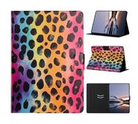 Rosbtib Case for iPad 9th/8th/7th Generation Case 10.2" 2021/2020/2019 Model PU Leather Flip Cover with Multi-Angle Viewing Angles & Card Holder & Magnetic Closure - Polka dots