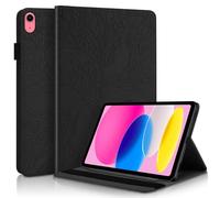 Rosbtib Case for iPad (A16) 11th Generation Case 2025 11-Inch/iPad 10th Generation Case 2022 10.9" Multi-Angle Viewing PU Leather Folio Stand Cover with Pen Holder & Card Slot - Black