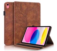 Rosbtib Case for iPad (A16) 11th Generation Case 2025 11-Inch/iPad 10th Generation Case 2022 10.9" Multi-Angle Viewing PU Leather Folio Stand Cover with Pen Holder & Card Slot - Brown