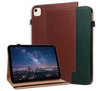 Rosbtib Case for iPad Air 11" M4/M3/M2 2026/2025/2024 Case Brown & Green | 11 Inch iPad Air 11 2026/2025/2024 Model Case with Card slots and Kickstand Premium PU Leather Business Tablet Cover