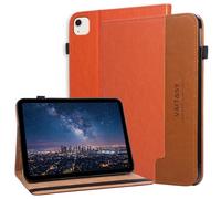 Rosbtib Case for iPad Air 11" M4/M3/M2 2026/2025/2024 Case Orange & Brown | 11 Inch iPad Air 11 2026/2025/2024 Model Case with Card slots and Kickstand Premium PU Leather Business Tablet Cover