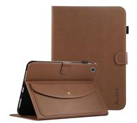Rosbtib Case for Lenovo Tab M10 FHD Plus 2020/Lenovo Tab K10 2021 10.3 Inch TB-X606F/X606X/X6C6F, Simple PU Leather Case with Wallet, Folio Multi-Angle Folding Stand with Card Holder, Brown