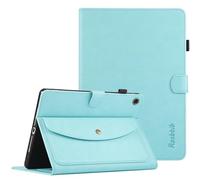 Rosbtib Case for Lenovo Tab M10 FHD Plus 2020/Lenovo Tab K10 2021 10.3 Inch TB-X606F/X606X/X6C6F, Simple PU Leather Case with Wallet, Folio Multi-Angle Folding Stand with Card Holder, Light Blue