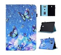 Rosbtib Case for Samsung Galaxy Tab A 10.5 2018 Model SM-T590/T595, Folio Tablet Protective Cover Stand Case with Card Holder & Wake/Sleep Function & Pen Holder, Gorgeous butterfly