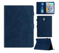 Rosbtib Case for Samsung Galaxy Tab A 10.5 Inch 2018 model SM-T590/T595 Case with Stand with Card Slot, Hexagonal Textured Pattern Faux Leather Case For Galaxy Tab A 10.5, Blue