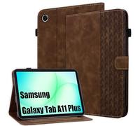 Rosbtib Case for Samsung Galaxy Tab A11 Plus 11 Inch 2025 SM-X230/X236B, Foldable Protective Case with Multiple Viewing Angles, Magnetic Closure PU Leather Case for Galaxy Tab A11+, Brown