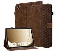 Rosbtib Case for Samsung Galaxy Tab A9 Plus / A9+ 11" SM-X210/X215/X216B, Foldable Protective Case with Multiple Viewing Angles, Magnetic Closure PU Leather Case for Galaxy Tab A9+, Brown