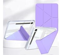 Rosbtib Case for Samsung Galaxy Tab S10 Lite 2025/S10 FE/S9 FE 10.9 Inch, Galaxy Tab S10 Lite Smart Cover Available In five angles, Impact Resistant HD Transparent Back Panel with Pen Holder, Purple