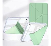 Rosbtib Case for Samsung Galaxy Tab S6 Lite 10.4" Model 2024/2022/2020, Smart Cover Available In five angles, Impact Resistant HD Transparent Back Panel Samsung S6 Lite Tablet Case, Green