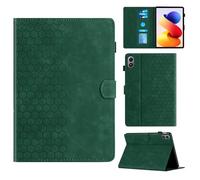 Rosbtib Case for Xiaomi Redmi Pad 2 Pro 2025 12.1 Inch Case with Stand with Card Slot, Hexagonal Textured Pattern Faux Leather Cover For Redmi Pad 2 Pro, Green