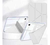 Rosbtib Foldable Case for Samsung Galaxy Tab A9 Plus/ A9+ 11" 2023 Model SM-X210/ X215/ X216, Smart Cover Available In five angles, Impact Resistant HD Transparent Back Panel with Pen Holder, Grey