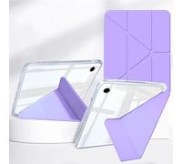 Rosbtib Hybrid Case for Samsung Galaxy Tab A9 Plus/ A9+ 11" 2023 Model SM-X210/ X215/ X216, Smart Cover Available In five angles, Impact Resistant HD Transparent Back Panel with Pen Holder, Purple