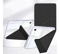 Rosbtib Hybrid Case for Samsung Galaxy Tab A9 Plus/ A9+ 11" 2023 Model SM-X210/ X215/ X216, Smart Cover Available In five angles, Impact Resistant HD Transparent Back Panel with Pen Holder, Black