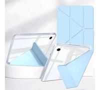 Rosbtib Hybrid Case for Samsung Galaxy Tab A9 Plus/ A9+ 11" 2023 Model SM-X210/ X215/ X216, Smart Cover Available In five angles, Impact Resistant HD Transparent Back Panel with Pen Holder, Blue