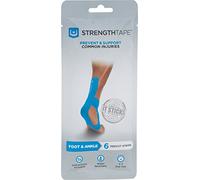 Roscoe Medical Ironman StrengthTape Elastic Ankle/Foot Band (6 Precut Strips)