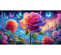 rose 1000 Piece Challenging Puzzles Puzzle for Adults Recycled Paper Fun and Challenging Family Game Great Gift Idea 38x26cm/1000pcs