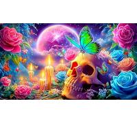 rose 1000 Piece Challenging Puzzles Puzzle for Adults Recycled Paper Fun and Challenging Family Game Great Gift Idea 38x52cm/1000pcs