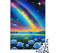 Rose 1000 Piece Jigsaw Puzzle For Adults Challenging Game Stress Relief Puzzle Exercise The Memory of The Brain for Men, Women, Elders, Seniors 500pcs (52x38cm)