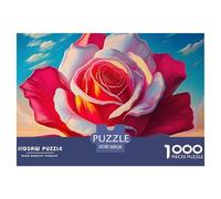 Rose 1000 Piece Jigsaw Puzzle For Adults Challenging Game Stress Relief Puzzle Exercise The Memory of The Brain for The Whole for Women, Gifts for Men 38x26cm/1000pcs
