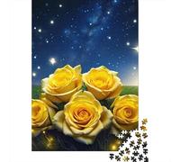 Rose 1000 Piece Jigsaw Puzzle For Adults Challenging Game Stress Relief Puzzle Exercise The Memory of The Brain for The Whole for Women, Gifts for Men 300pcs (40x28cm)