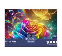 Rose 1000 Piece Jigsaw Puzzle For Adults Educational Games Stress Relief Puzzle Exercise The Memory of The Brain for Men, Women, Elders, Seniors 38x26cm/1000pcs