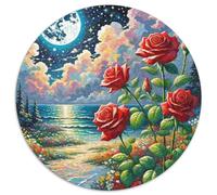 Rose 1000 Piece Jigsaw Puzzle For Adults Family Challenge Toys Stress Relief Puzzle Exercise The Memory of The Brain For Adults Gifts 1000pcs (67.5x67.5cm)