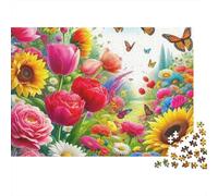 Rose 1000 Piece Jigsaw Puzzle For Adults Family Challenge Toys Stress Relief Puzzle Exercise The Memory of The Brain for Men, Women, Elders, Seniors 300pcs (40x28cm)