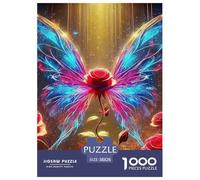 Rose 1000 Pieces Flower Paper Jigsaw Puzzle - Non-Toxic Ink Educational Game for Kids & Adults | 38x26cm/1000pcs