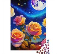 Rose 1000 Pieces Jigsaw Puzzles For Adults Challenging Game Stress Relieving Entertainment Cultivate The Spirit of Teamwork For Adults Gifts 300pcs (40x28cm)