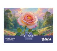 Rose 1000 Pieces Jigsaw Puzzles For Adults Challenging Game Stress Relieving Entertainment Exercise The Memory of The Brain for Men, Women, Elders, Seniors 70x50cm/1000pcs
