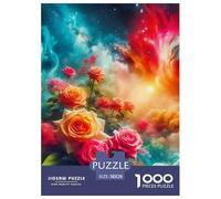 Rose 1000 Pieces Jigsaw Puzzles For Adults Educational Games Stress Relieving Entertainment Cultivate The Spirit of Teamwork for Family Decorations 38x26cm/1000pcs
