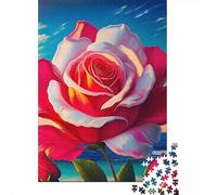 Rose 1000 Pieces Jigsaw Puzzles For Adults Family Challenge Toys Stress Relieving Entertainment Exercise The Memory of The Brain for Adults And Kids, Age 12 Years Up 500pcs (52x38cm)