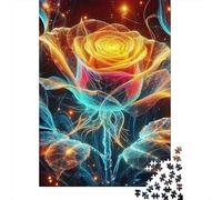 Rose 1000 Pieces Jigsaw Puzzles For Adults Family Challenge Toys Stress Relieving Entertainment Exercise The Memory of The Brain for Adults And Kids, Age 12 Years Up 300pcs (40x28cm)