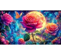 rose 1000 Pieces Jigsaw Puzzles Recycled Paper Fun and Challenging Family Game Puzzle Game Great Gift Idea 38x26cm/1000pcs