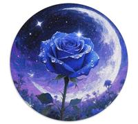 Rose 1000pc Round Puzzle Highlighting, A Joy to Assemble, Perfect for Relaxing in The Sunroom 1000pcs (67.5x67.5cm)