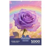 Rose 1000pcs Flower Paper Jigsaw Puzzle Impossible Puzzle Beautiful Decoration for Adults And Kids 70x50cm/1000pcs